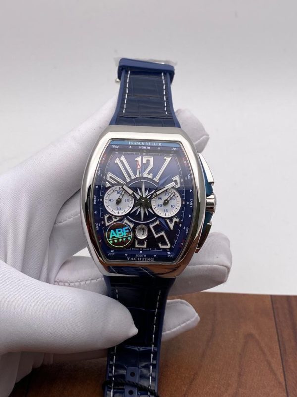 Franck Muller Vanguard Yachting Blue Leather Swiss Eta