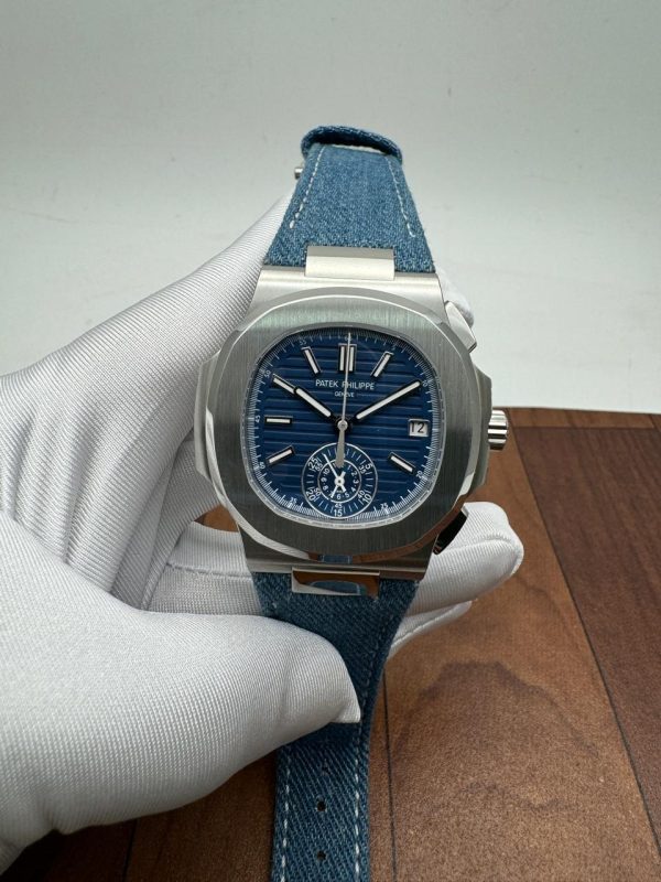 Patek Philippe Flyback Chronograph in White Gold Swiss Swiss Eta