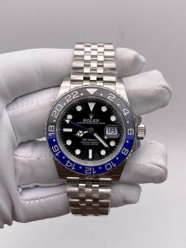 Rolex GMT Master II Oystersteel With Black Dial Swiss Eta
