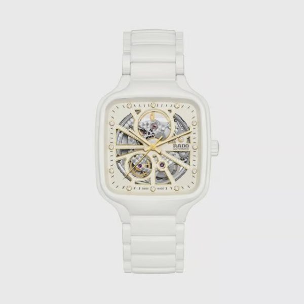 Rado True Square Automatic Open Heart White