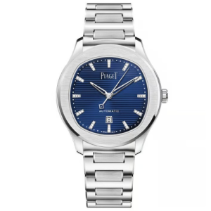 Piaget Polo Date Watch, 42mm Blue Dial Swiss Eta