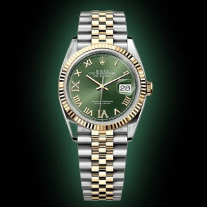 Rolex Datejust 38 Olive Green Dial Midsize Mens Watch Swiss Eta