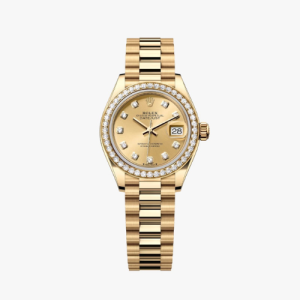 Rolex Lady-Datejust Oyster, 31 mm, yellow gold and diamonds Swiss Eta