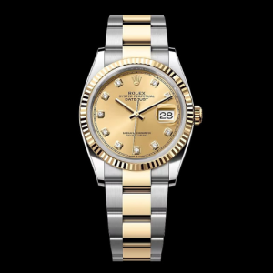Rolex Datejust 36 Oyster, 36 mm, Oystersteel and yellow gold Swiss ETA