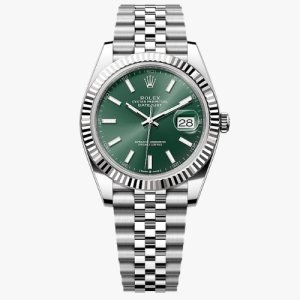 Rolex Datejust Oyster Watch, 41 mm, Oystersteel and white gold Swiss ETA