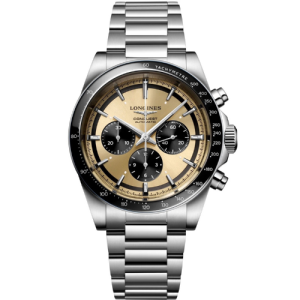 Longines Conquest Automatic Chronograph Watch with a Dial and Black Subdials