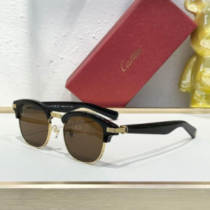 Cartier Gold-Toned Browline Sunglasses