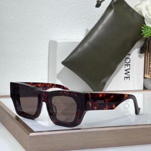 Loewe x Paula's Ibiza Front lenses Square Brown Sunglasses
