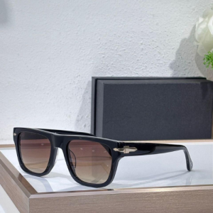 Persol Black and Green Acetate Sunglasses
