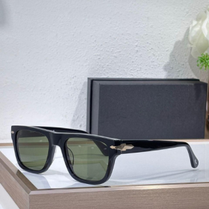 Persol Black and gradient brown Acetate Sunglasses
