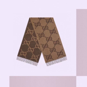 Gucci Monogram Stole in Brown and Beige