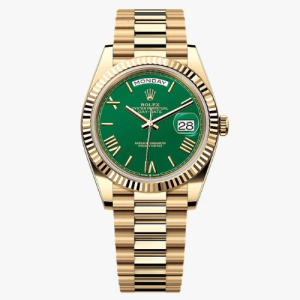 Rolex Oyster Perpetual Day-Date Yellow Gold With a Green Dial