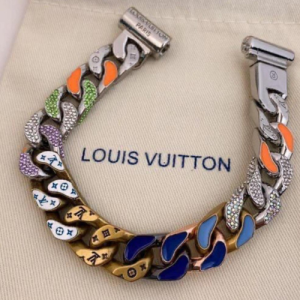 Louis Vuitton Bracelet with Multi-Colored Links