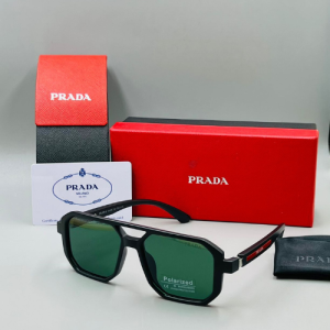 Prada Square Frame Acetate Sunglasses with Black-Tinted Lenses