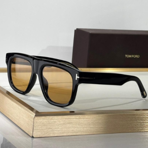 Tom Ford Sunglasses with Black Frames and Brown Tinted Lenses