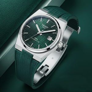 Tissot PRX FKM Green Rubber Quartz Watch