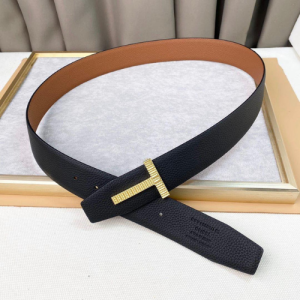 Fendi Belt with a Navy Blue and Brown Color Combination