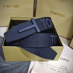 Tom Ford Belt with a Navy Blue Design