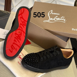 Christian Louboutin Sneakers in Black with Studded Details