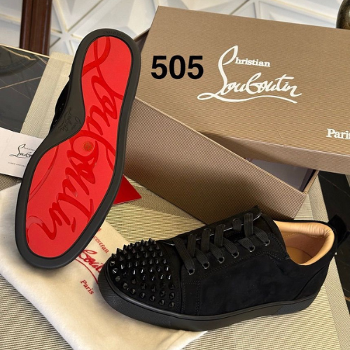 Christian Louboutin Sneakers in Black with Studded Details