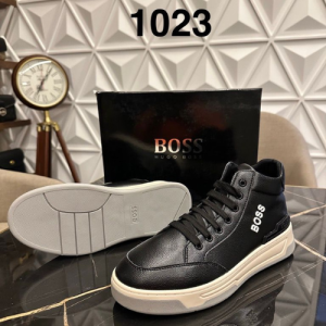 Boss Sneakers in Black with White Accents