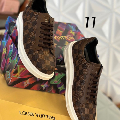 Louis Vuitton Sneakers with a Black and White Design