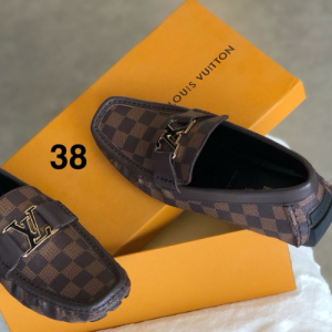 Louis Vuitton Loafers with a Black Leather Design