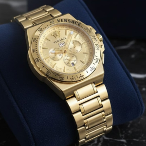 Versace Watch With a Gold-Tone Design