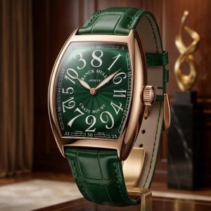 Franck Muller Green Dial Rose Gold Watch