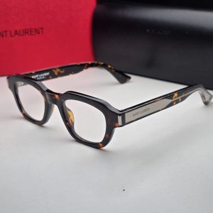 Saint Laurent Square Frame Sunglasses In Brown