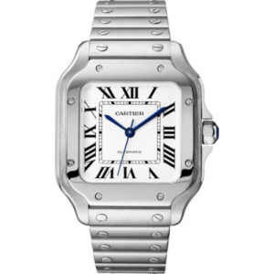 Cartier Santos Watch With a Silver Stainless Steel Design
