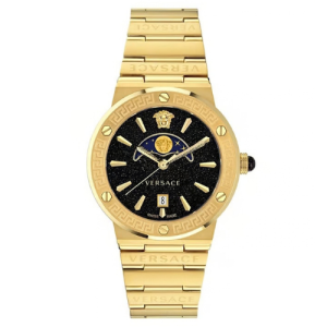 Versace Greca Logo Moonph Unisex Analog Watch Store Artical