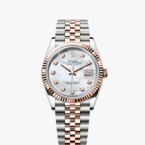 Rolex Oyster, 36 mm, Oystersteel And Everose Gold Swiss ETA Watch